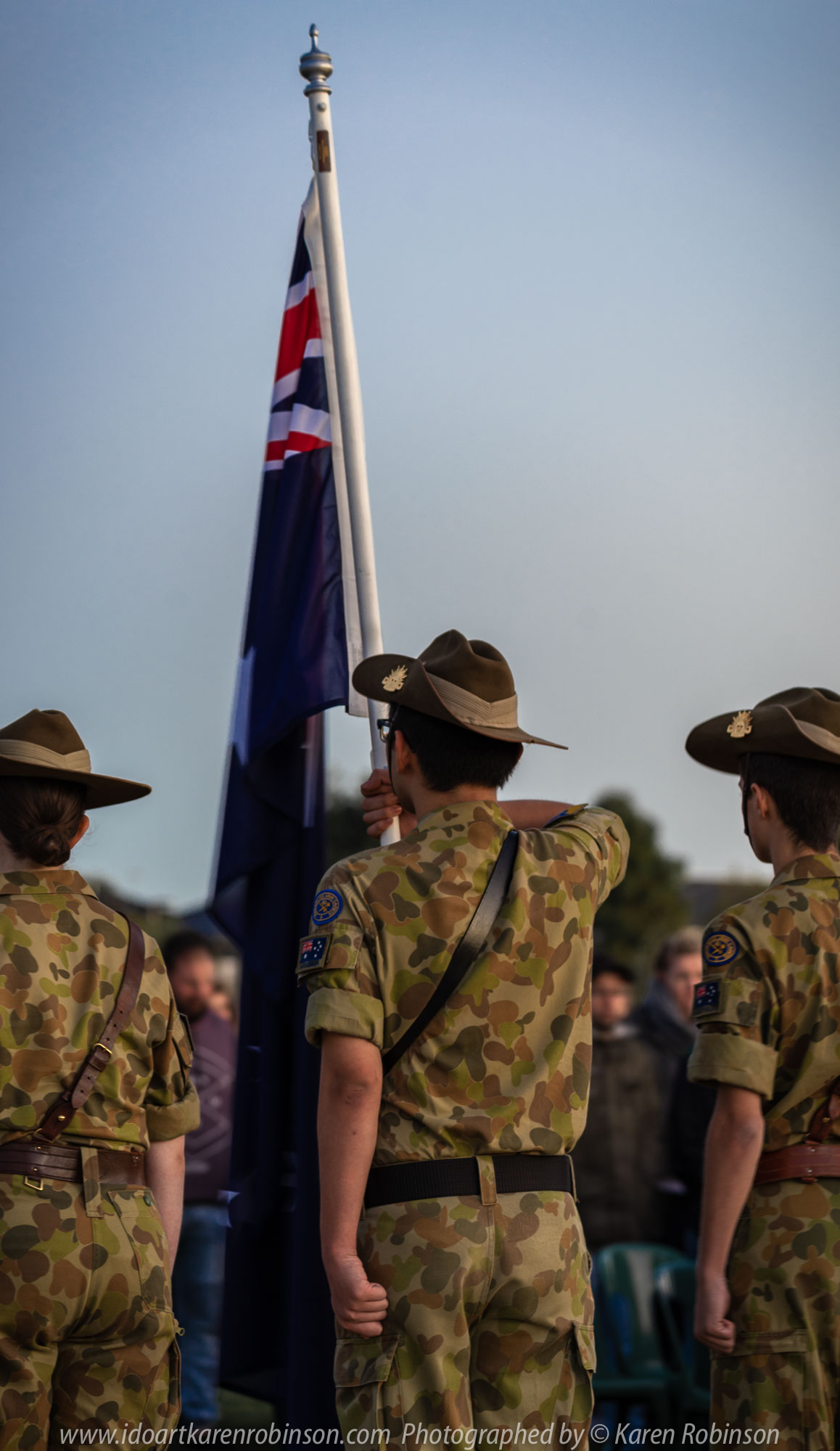 Craigieburn, Victoria - Australia 'ANZAC Day Ceremony Services' Photographed by Karen Robinson Comments - Representing Craigieburn Camera Club, Karen Robinson as one of the photographers at the event.