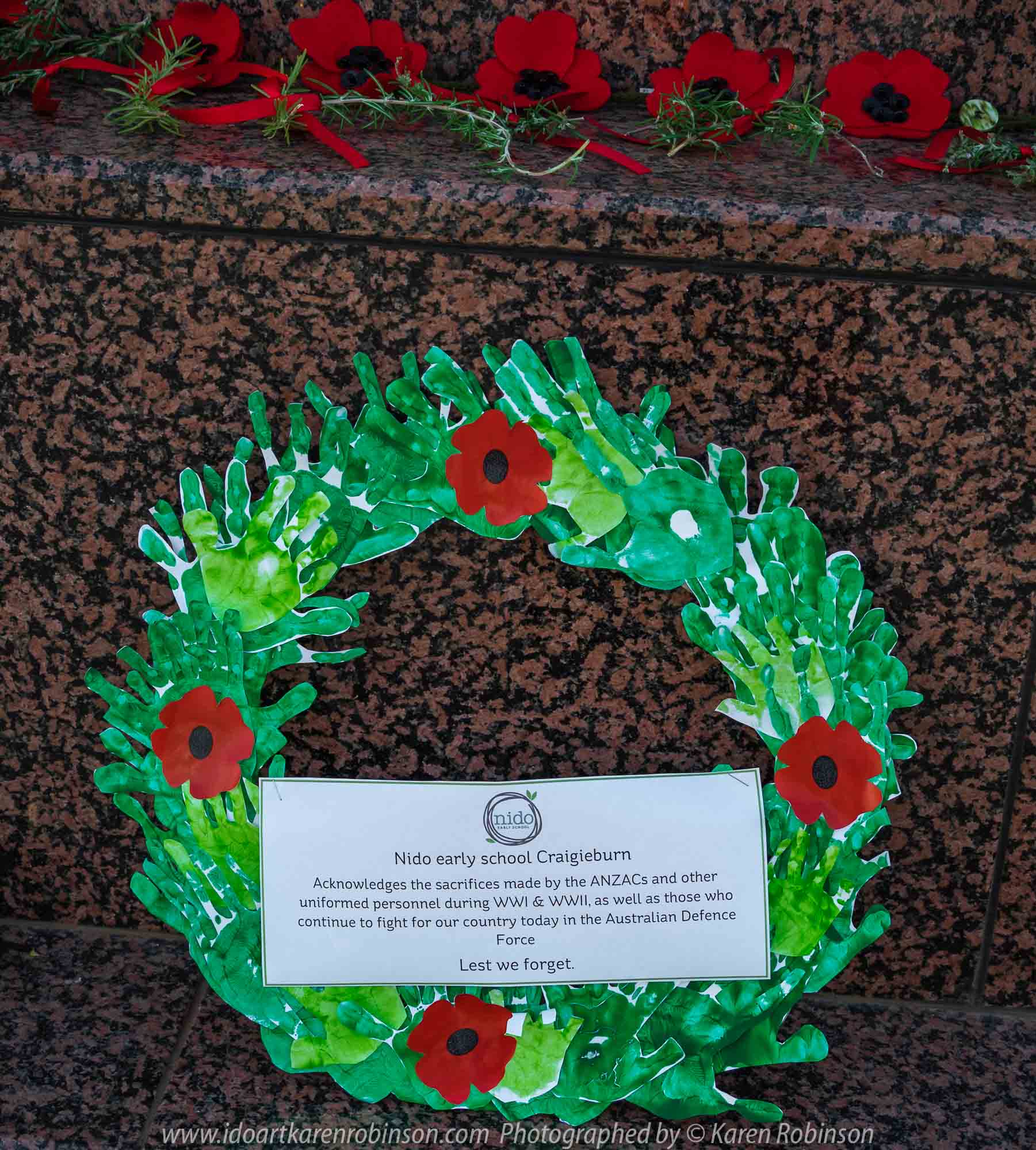 Craigieburn, Victoria - Australia 'ANZAC Day Ceremony Services' Photographed by Karen Robinson Comments - Representing Craigieburn Camera Club, Karen Robinson as one of the photographers at the event.
