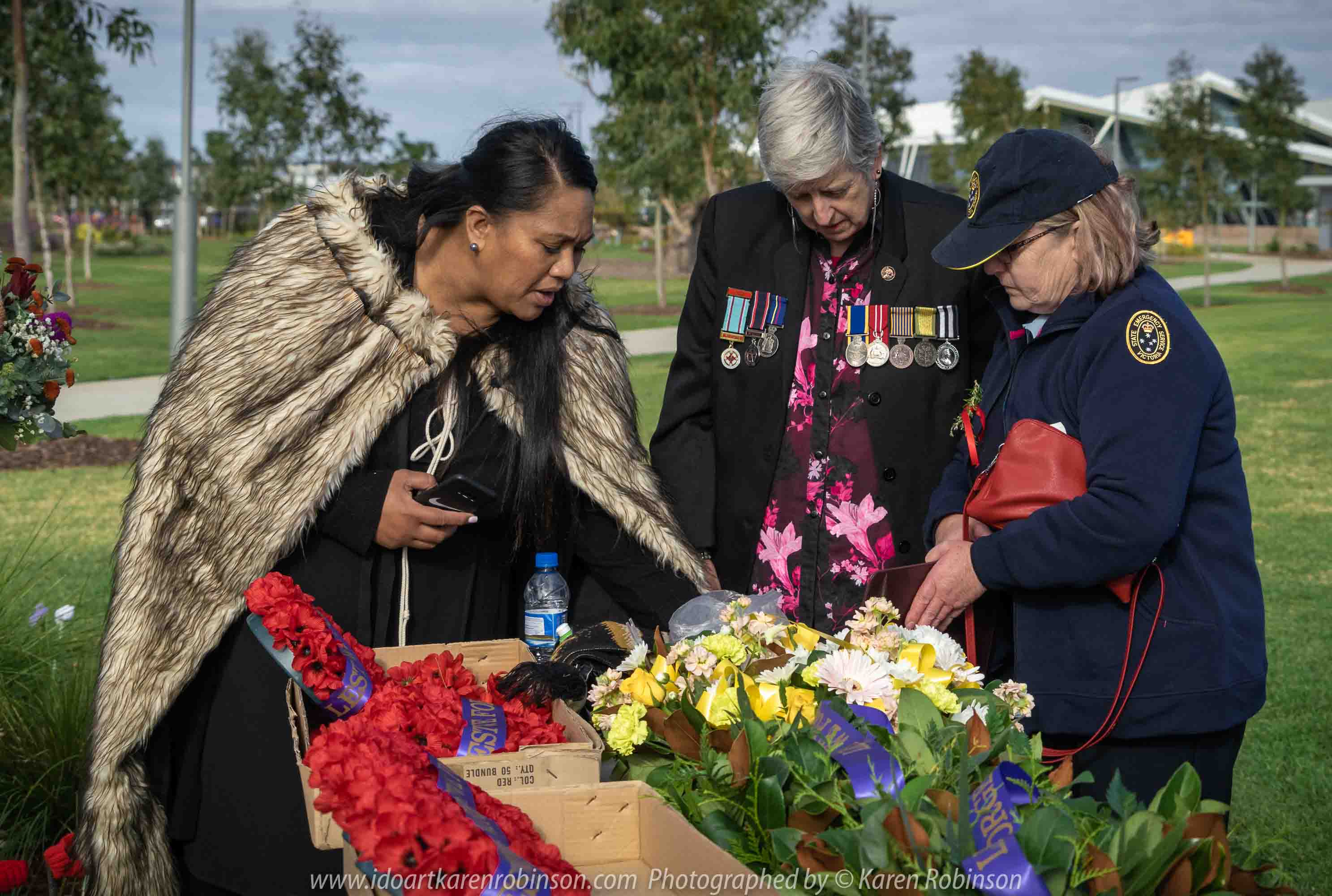 Craigieburn, Victoria - Australia 'ANZAC Day Ceremony Services' Photographed by Karen Robinson Comments - Representing Craigieburn Camera Club, Karen Robinson as one of the photographers at the event.