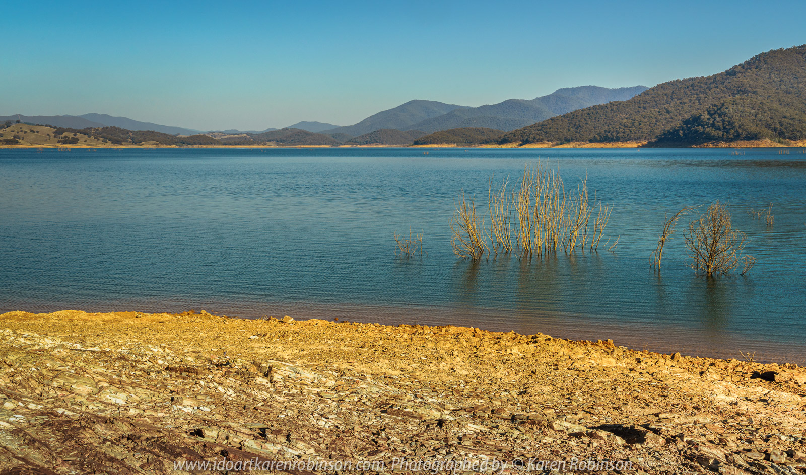 Goughs Bay, Victoria - Australia 'Goughs Bay on Lake Eildon - Bayside Boulevard' Photographed by Karen Robinson April 2021 Comments: Beautiful wide-open views of Bay on a clear day.
