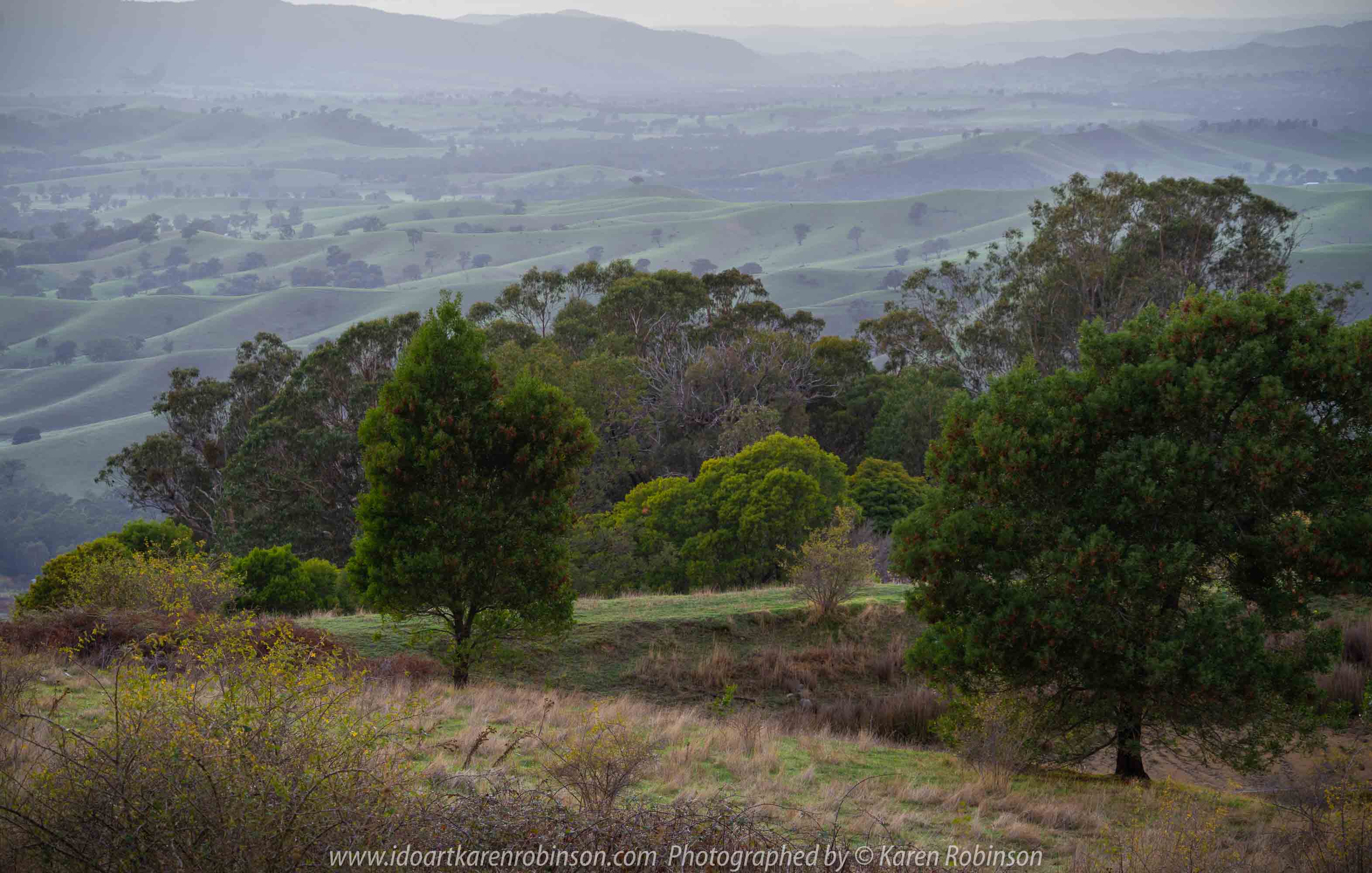 Australia 'Autumn Drive' Photographed by Karen Robinson May 2019 Comments: Early morning photography adventure to this region and finding beautiful morning sunrise panoramic views.