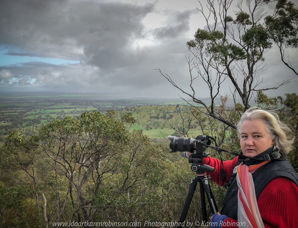 Maldon, Victoria - Australia 'Mount Tarrengower Lookout Region' Photographed by Karen Robinson July 2018 NB All images are protected by copyright laws Comments - These photographs were taken from Mt Tarrengower Road Looking out over Tarrengower on a wildly windy day where the wheather one moment presented as sunny and the next thunderous clouds possessed the wide-open skies.