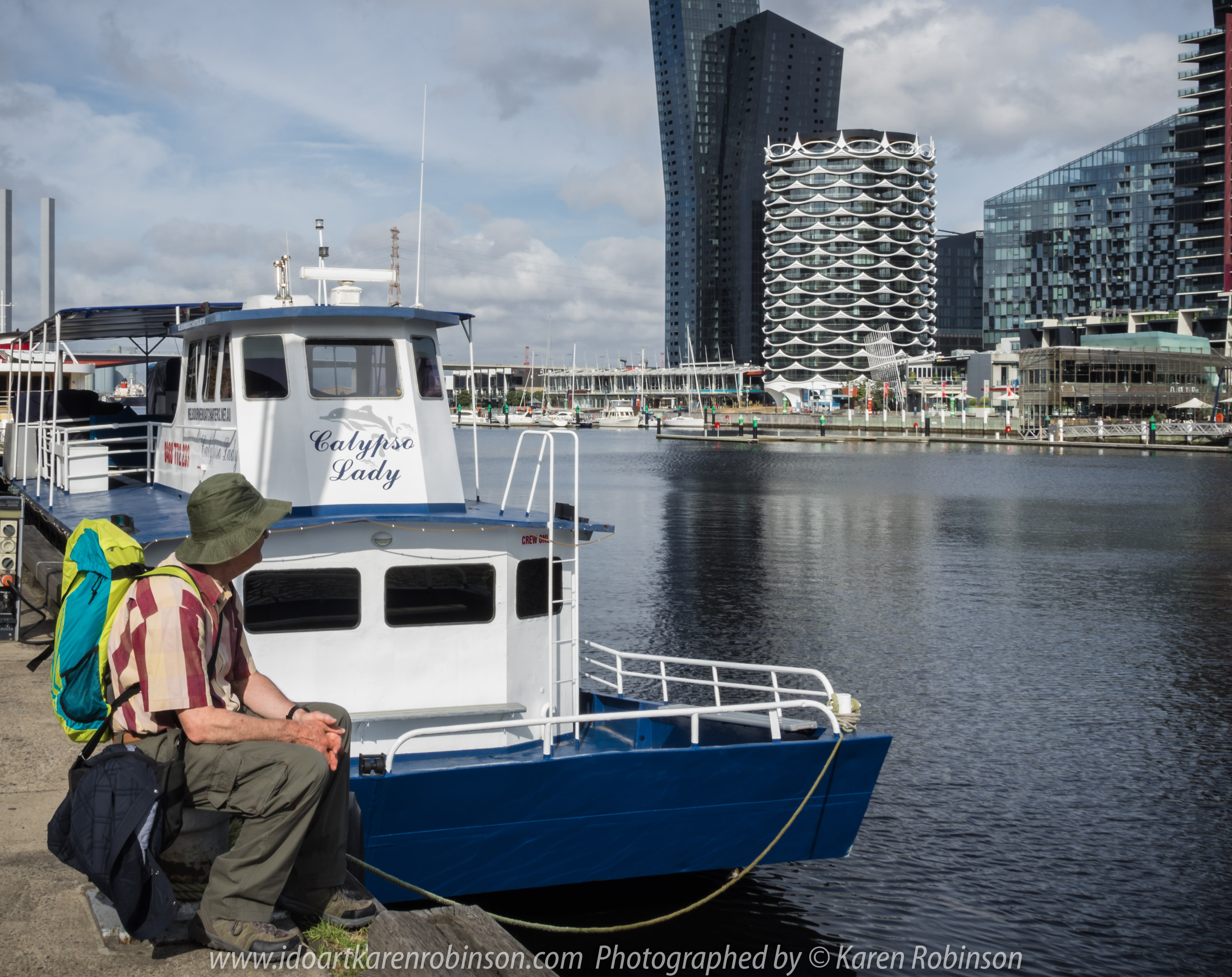 Melbourne, Victoria - Australia "Docklands Waterfront" Photographed by Karen Robinson NB Copyright Protected www.idoartkarenrobinson.com December 17, 2017. Comments: Out-and-about early Sunday morning photographing scenes around the Yarra River Harbour water's edge at Docklands.