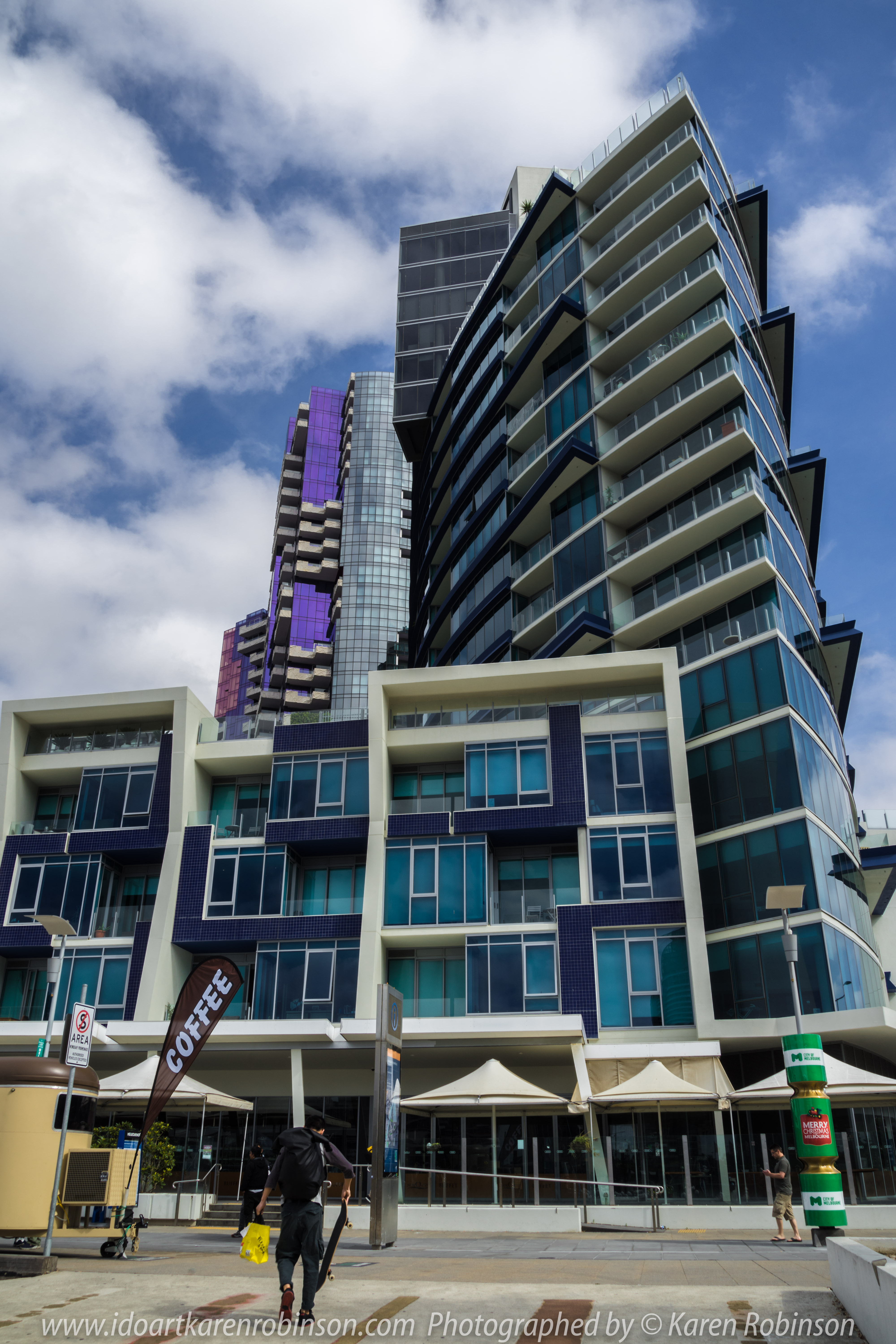 Melbourne, Victoria - Australia "Docklands Waterfront" Photographed by Karen Robinson NB Copyright Protected www.idoartkarenrobinson.com December 17, 2017. Comments: Out-and-about early Sunday morning photographing scenes around the Yarra River Harbour water's edge at Docklands.