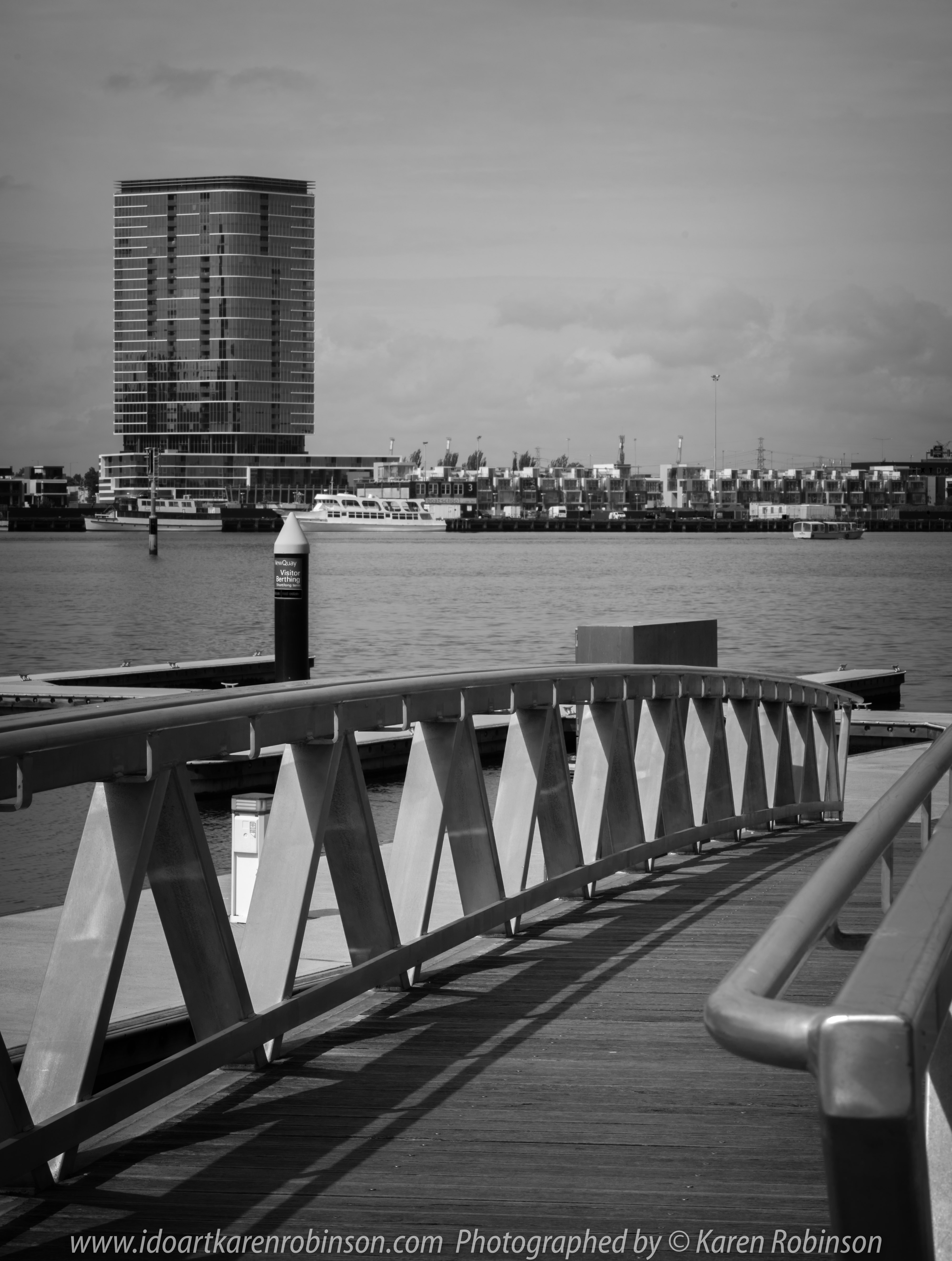 Melbourne, Victoria - Australia "Docklands Waterfront" Photographed by Karen Robinson NB Copyright Protected www.idoartkarenrobinson.com December 17, 2017. Comments: Out-and-about early Sunday morning photographing scenes around the Yarra River Harbour water's edge at Docklands.