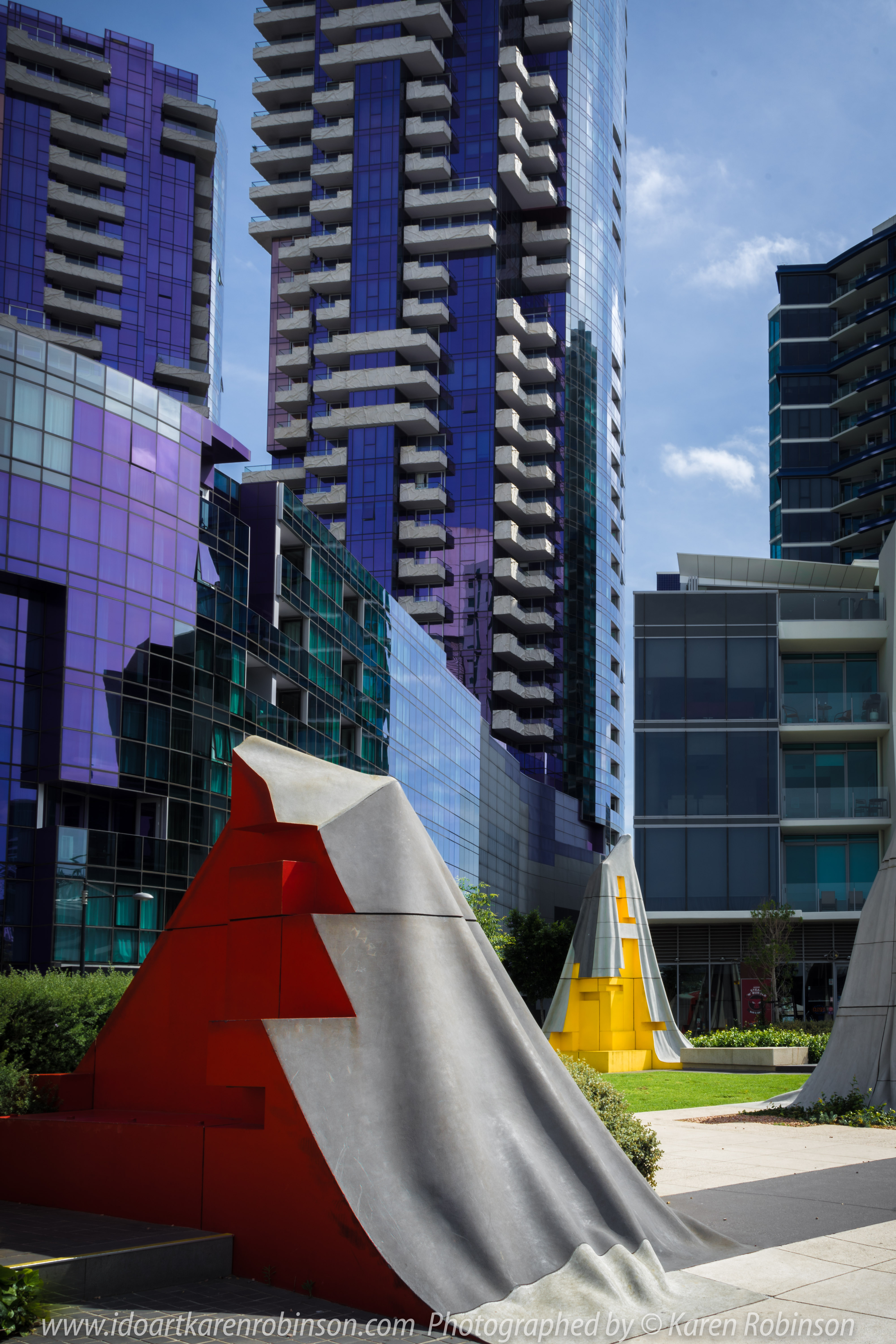 Melbourne, Victoria - Australia "Docklands Waterfront" Photographed by Karen Robinson NB Copyright Protected www.idoartkarenrobinson.com December 17, 2017. Comments: Out-and-about early Sunday morning photographing scenes around the Yarra River Harbour water's edge at Docklands.