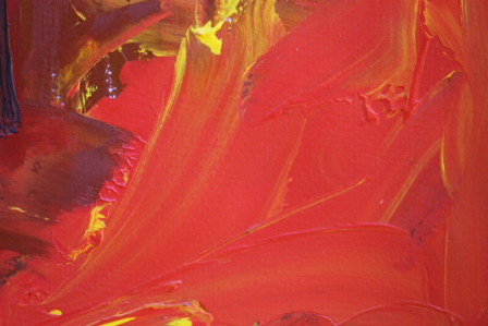 No. 10 Creative Writing & Abstract Painting 'The Happy Box!' Acrylic Paint on A3 HW Paper by Karen Robinson Oct 2014 NB All images are subject to copyright laws.JPG