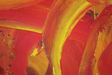 No. 12 Creative Writing & Abstract Painting 'The Happy Box!' Acrylic Paint on A3 HW Paper by Karen Robinson Oct 2014 NB All images are subject to copyright laws.JPG