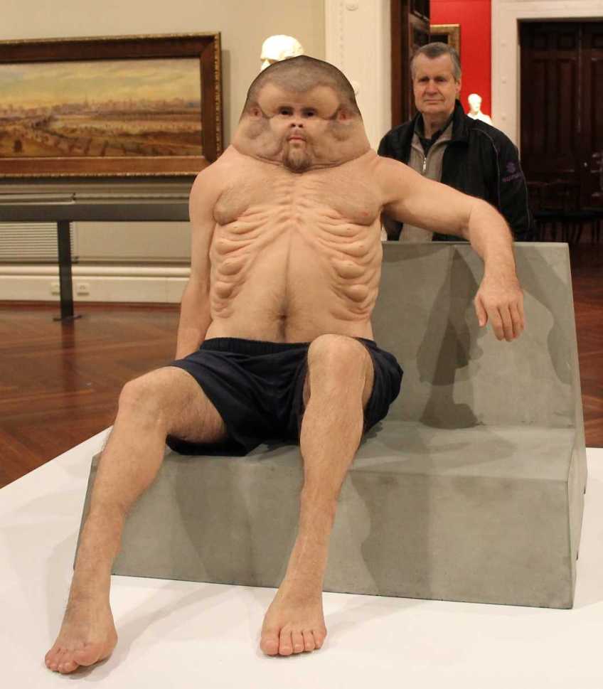 No. 25 'Meet Graham' Sculpture by Patricia Piccinini at the State Library Victoria & commissioned by TAC 2016 Photographed by Karen Robinson