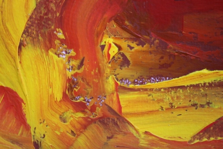 No. 9 Creative Writing & Abstract Painting 'The Happy Box!' Acrylic Paint on A3 HW Paper by Karen Robinson Oct 2014 NB All images are subject to copyright law.JPG