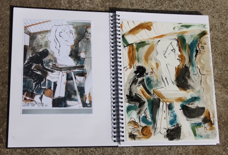 View No. 6 "Interiors" - Karen Robinson's ink drawings created in Marco Luccio's arts session on creating powerful & expressive drawings Feb 2015.JPG NB: All images are protected by copyright laws